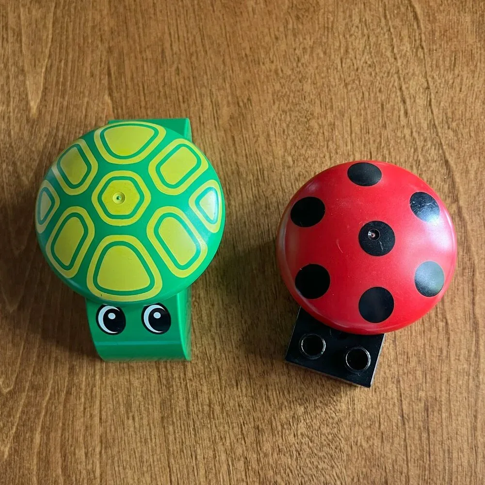 Duplo ladybug and turtle